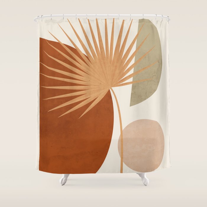 Tropical Leaf- Abstract Art 14 Shower Curtain Gallery Image 1