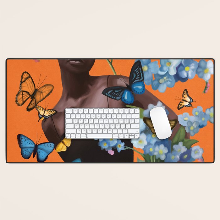 Blooming in Flight 2 Desk Mat Gallery Image 1