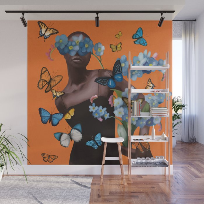 Blooming in Flight 2 Wall Mural Gallery Image 1
