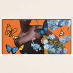 Blooming in Flight 2 Desk Mat Gallery Image 3