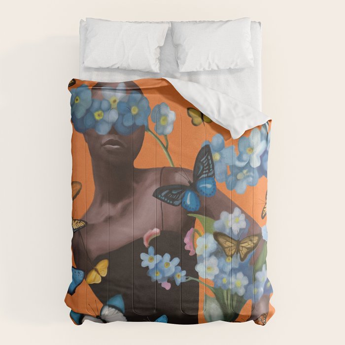 Blooming in Flight 2 Comforter Gallery Image 1