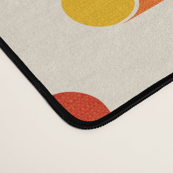 Mod Retro Floral Geometry in Multicolor Desk Mat Gallery Image 4