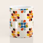 Mod Retro Floral Geometry in Multicolor Coffee Mug Gallery Image 4