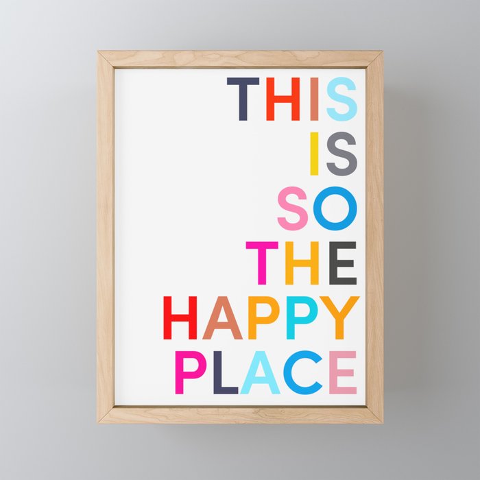 This Is So The Happy Place Mini Art Print Gallery Image 1
