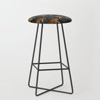 Tigers - black and charcoal  Stool Gallery Image 1