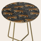 Tigers - black and charcoal  Side Table Gallery Image 2