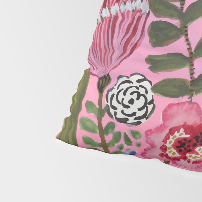 Pink Garden Flowers Pillow Sham Gallery Image 4