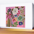 Pink Garden Flowers Wall Mural Gallery Image 2