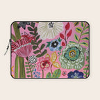 Pink Garden Flowers Laptop Sleeve Gallery Image 1