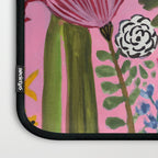 Pink Garden Flowers Laptop Sleeve Gallery Image 3