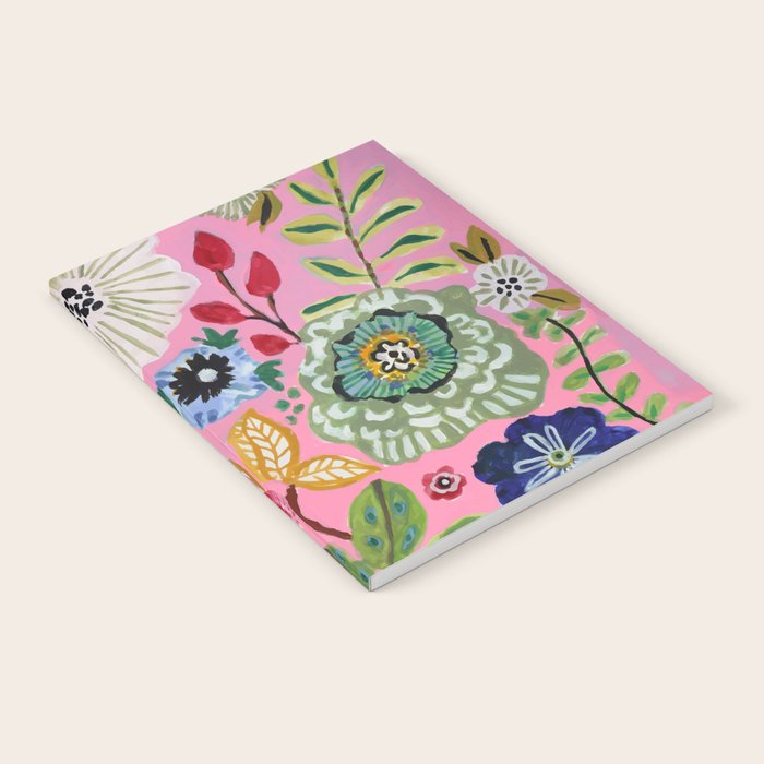 Pink Garden Flowers Notebook Gallery Image 2