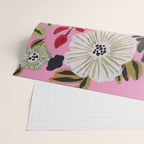 Pink Garden Flowers Wrapping Paper Gallery Image 2