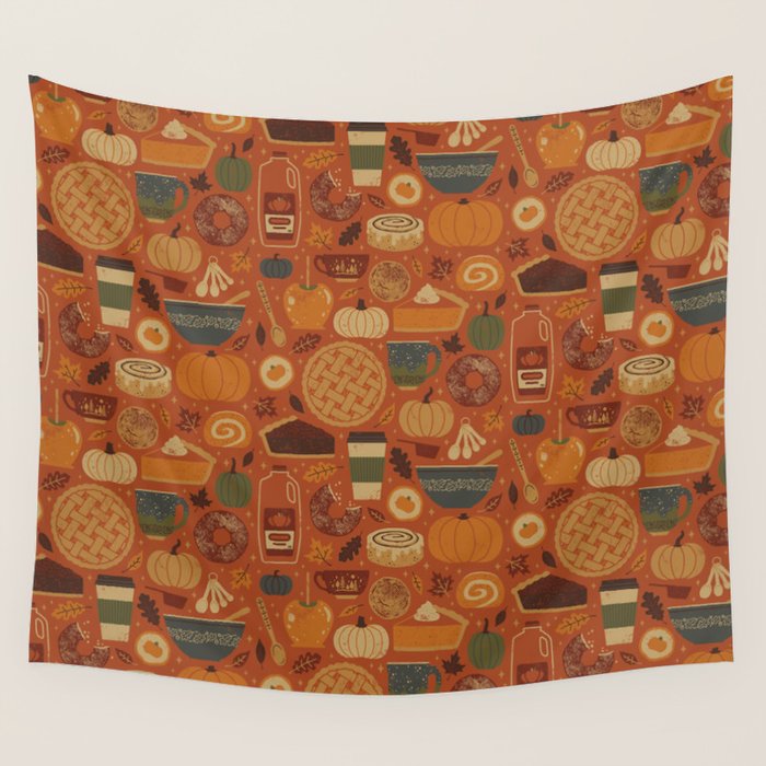 Pumpkin Spice Wall Tapestry Gallery Image 4
