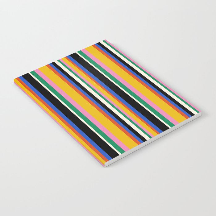 Classic Stripes XIII - Bold Retro Notebook Gallery Image 1