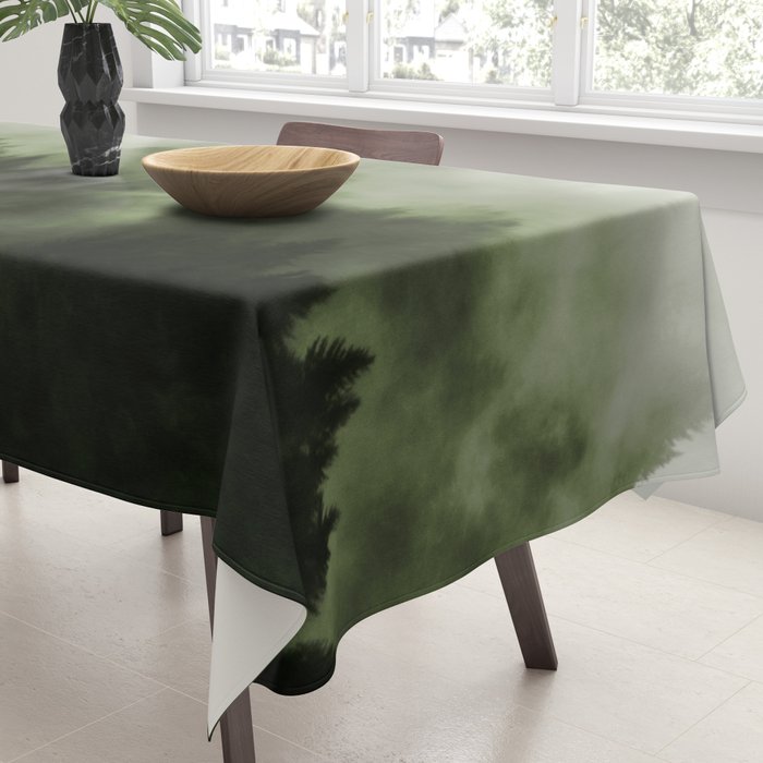 Drift - Green Mountain Forest Tablecloth Gallery Image 3