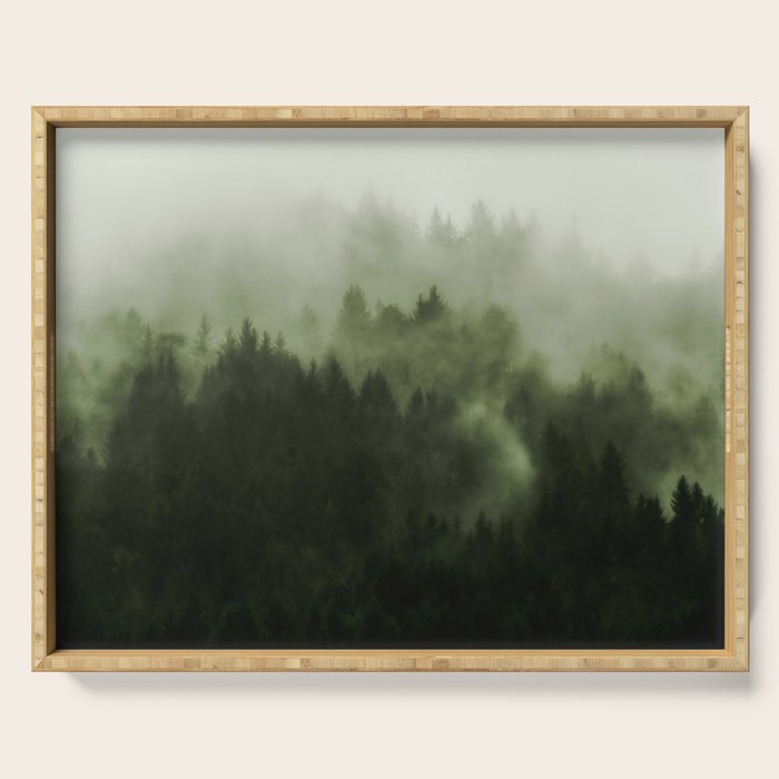 Drift - Green Mountain Forest Serving Tray Gallery Image 1