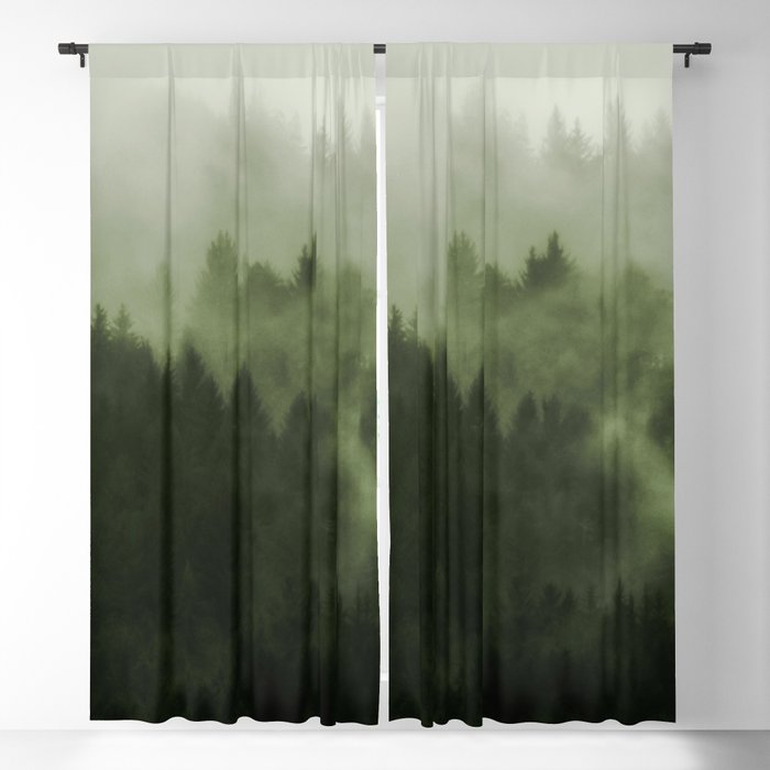 Drift - Green Mountain Forest Window Curtain Gallery Image 5
