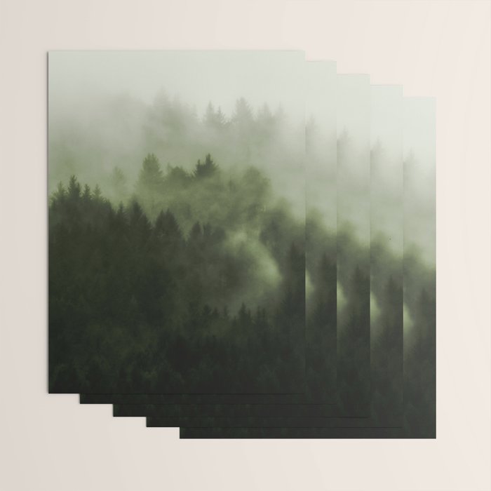 Drift - Green Mountain Forest Wrapping Paper Gallery Image 3