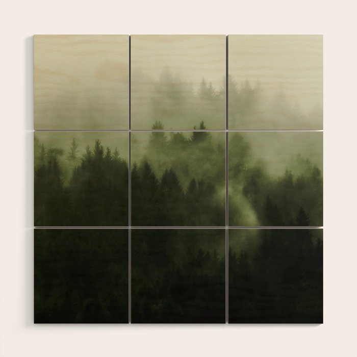 Drift - Green Mountain Forest Wood Wall Art Gallery Image 1
