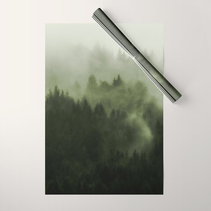 Drift - Green Mountain Forest Wrapping Paper Gallery Image 1