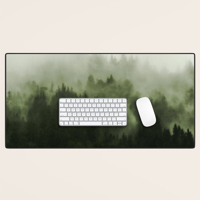Drift - Green Mountain Forest Desk Mat Gallery Image 1