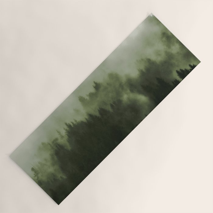 Drift - Green Mountain Forest Yoga Mat Gallery Image 1
