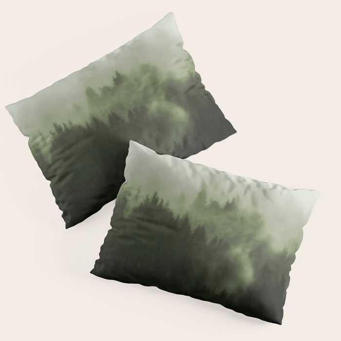 Drift - Green Mountain Forest Pillow Sham Gallery Image 3
