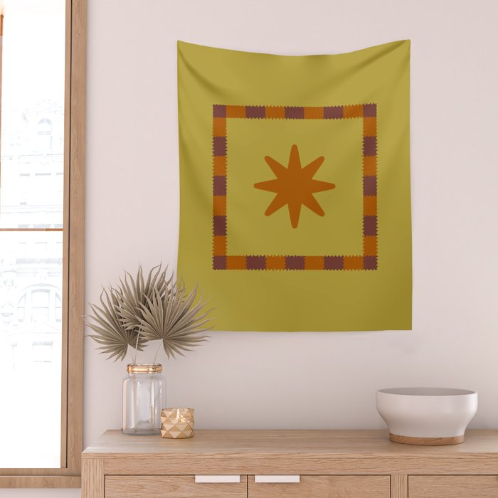 Vibrant Star Wall Tapestry Gallery Image 2
