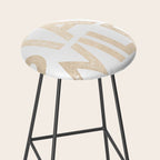 Stay Wild White Gold Quote Stool Gallery Image 2