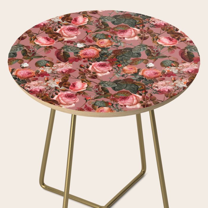 Pastel Floral Pattern Side Table Gallery Image 2