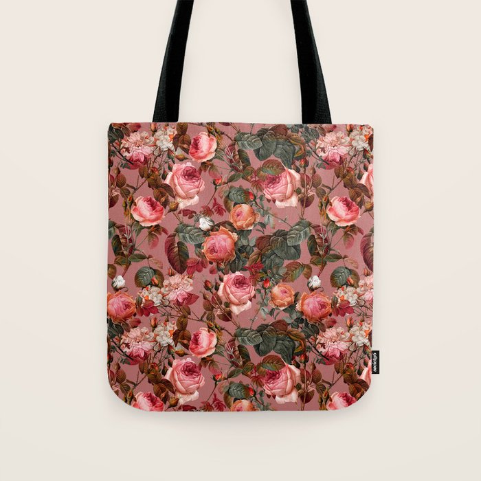 Pastel Floral Pattern Tote Bag Gallery Image 1