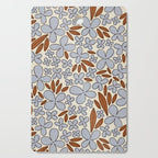 Four-leaf Flower Pattern / Grey & Brown Cutting Board Gallery Image 1
