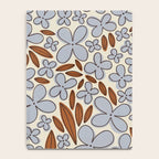 Four-leaf Flower Pattern / Grey & Brown Notebook Gallery Image 4