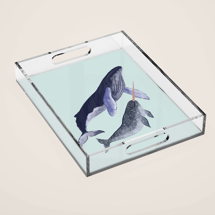 Whales Acrylic Tray Gallery Image 1
