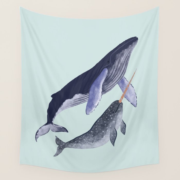 Whales Wall Tapestry Gallery Image 1