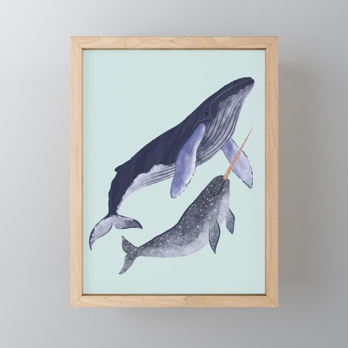 Whales Mini Art Print Gallery Image 1