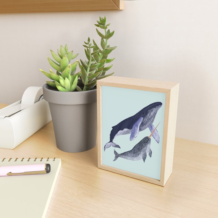 Whales Mini Art Print Gallery Image 2