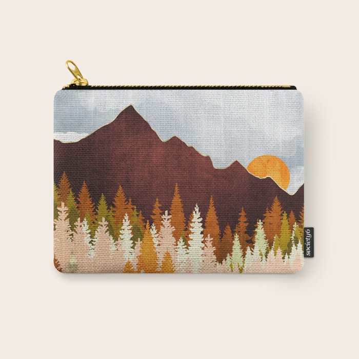 Winter Lake Forest Carry All Pouch Gallery Image 1