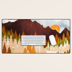 Winter Lake Forest Desk Mat Gallery Image 1