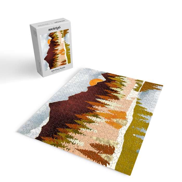 Winter Lake Forest Jigsaw Puzzle Gallery Image 2