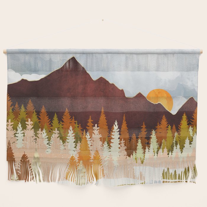 Winter Lake Forest Wall Hanging Gallery Image 1
