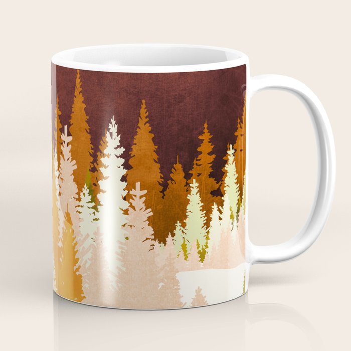 Winter Lake Forest Coffee Mug Gallery Image 1