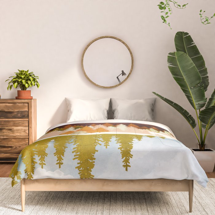 Winter Lake Forest Comforter Gallery Image 3