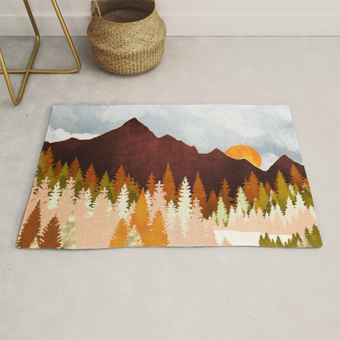 Winter Lake Forest Rug Gallery Image 1