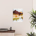 Winter Lake Forest Poster Gallery Image 2