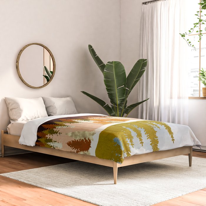 Winter Lake Forest Comforter Gallery Image 2