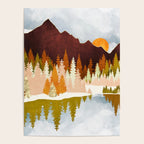 Winter Lake Forest Poster Gallery Image 4