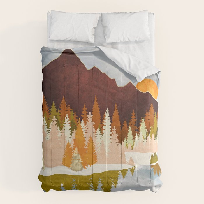 Winter Lake Forest Comforter Gallery Image 6