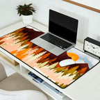 Winter Lake Forest Desk Mat Gallery Image 2