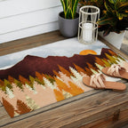 Winter Lake Forest Outdoor Rug Gallery Image 2